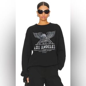 The Laundry Room Revolve West Coast Riders Los Angeles Black Crewneck Sweatshirt